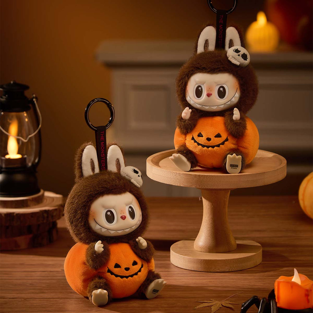 THE MONSTERS Happy Halloween Party Series - Sitting Pumpkin Vinyl Plush Pendant